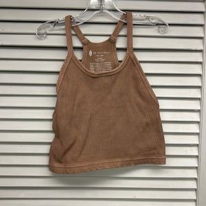 Free People Good Karma Happiness Runs Crop Top